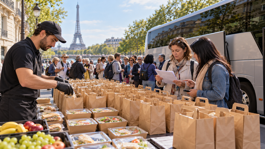 Livraison de repas pour grands groupes à Paris : le guide pratique