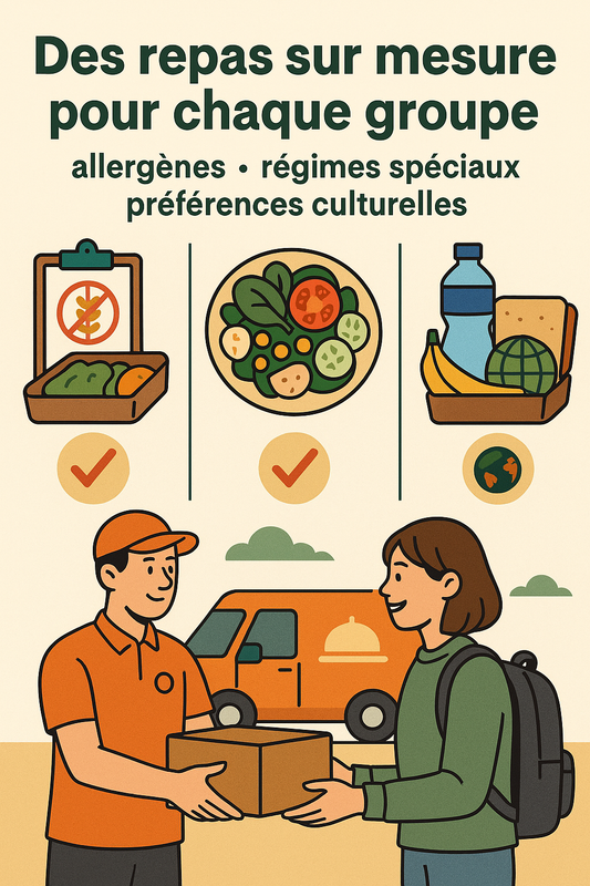 Des repas sur mesure pour chaque groupe : allergènes, régimes spéciaux, préférences culturelles