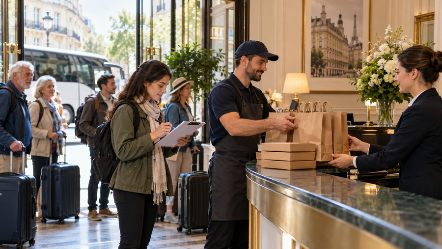 Packed Lunch Delivery for Paris Hotels and Groups
