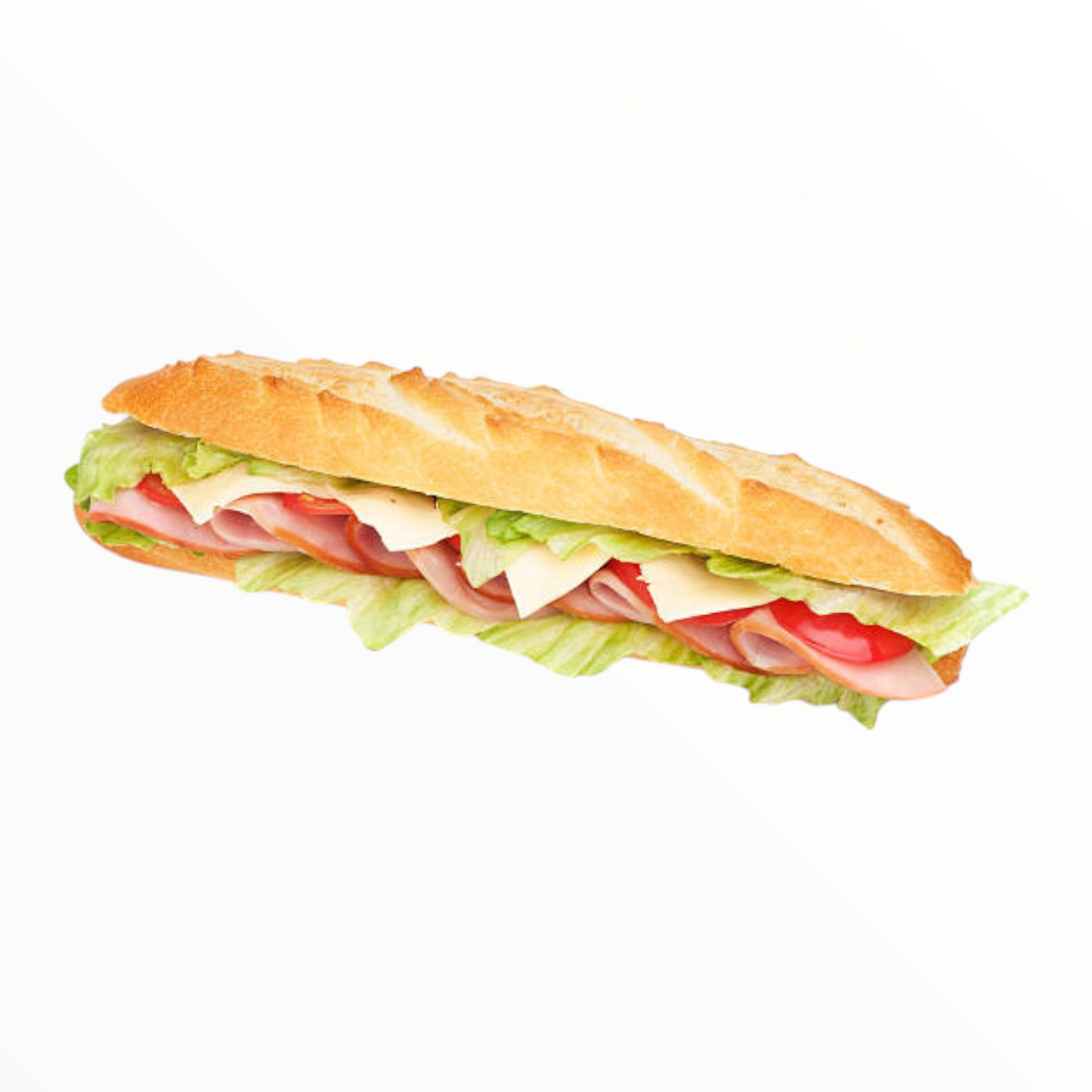 Sandwich baguette jambon-fromage