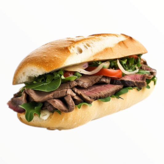 Sandwich baguette rosbif